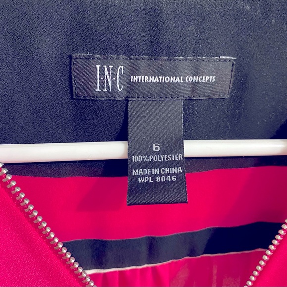 INC Sleeveless Blouse with Zipper - Picture 3 of 5